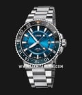 Oris Carysfort Reef 01-798-7754-4185-Set-MB Blue Dial Stainless Steel Strap Limited Edition-0