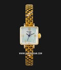 Paul Brial PB8004GDYE Ajaccio Mother of Pearl Dial Yellow Snake Motif Leather Strap-0