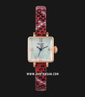 Paul Brial PB8004RGRE Ajaccio Mother of Pearl Dial Red Snake Motif Leather Strap-0