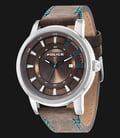 Police Sunset PL.14375JS/12 Brown Dial Date Display Brown Leather-0