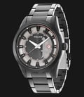 Police Squadron PL.14380JSB/61M Black Grey Dial Date Display Stainless Steel-0
