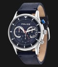 Police Driver PL.14383JS/03 Blue Dial Day and Date Display Blue Leather-0