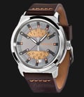 Police PL.14544JS/13 Grey dial Brown Leather Strap-0
