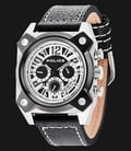 Police Hellcat PL.14691JSTB/02 Chrono Black White Dial Stainless Steel Case Black Leather Strap-0