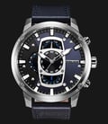 Police Power Play PL.14831JS/03 Dark Blue Dial Stainless Steel Case Dark Blue Leather Strap-0
