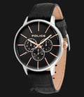 Police Swift PL.14999JS/02 Black Dial Stainless Steel Case Black Leather Strap-0