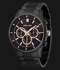 Police Rush PL.15001JSB/02MA Chronograph Men Black Dial Black Stainless Steel Watch-0