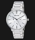 Police Spectrum PL.15301JS/04M Men White Dial Stainless Steel Watch-0