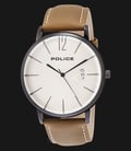 Police Virtue PL.15307JSB/07 Men Champagne Dial Brown Leather Watch-0
