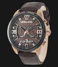 Police Dash PL.15365JSRB/12 Chronograph Men Brown Glitter Dial Brown Leather Watch-0