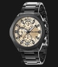 Police Metal PL.15366JSB/53M Chronograph Men Champagne Dial Black Stainless Steel Watch-0