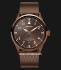 Pop-Pilot AUH 36.5mm Brown Sunray Dial Brown Stainless Steel Strap-0