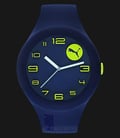 PUMA PU103211032 Men Form XL Navy Yellow Stainless Steel Case Rubber Strap-0