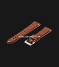 Strap Romeo Handmade in Italy 20mm Brown Leather Silver Buckle 112A31-20X16-0