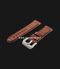 Strap Romeo Handmade in Italy 22mm Brown Leather Silver Buckle 112A31-22X20-0