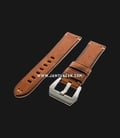 Strap Romeo Handmade in Italy 22mm Brown Leather Silver Buckle 112AI02-22X20-0