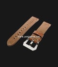 Strap Romeo Handmade in Italy 22mm Brown Leather Silver Buckle 112AI02-22X20-1
