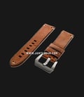 Strap Romeo Handmade in Italy 24mm Brown Leather Silver Buckle 112AI02-24X22-0