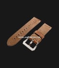 Strap Romeo Handmade in Italy 24mm Brown Leather Silver Buckle 112AI02-24X22-1