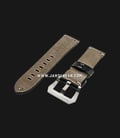 Strap Romeo Handmade in Italy 22mm Black Leather Silver Buckle 112AI04-22X20-1