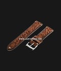Strap Romeo Handmade in Italy 20mm Brown Leather Silver Buckle 112AI05-20X16-0