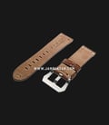 Strap Romeo Handmade in Italy 22mm Brown Leather Silver Buckle 112AI05-22X20-1