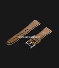 Strap Romeo Handmade in Italy 20mm Brown Leather Silver Buckle 112AI06-20X16-0