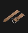 Strap Romeo Handmade in Italy 20mm Brown Leather Silver Buckle 112AI06-20X16-1