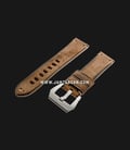 Strap Romeo Handmade in Italy 22mm Brown Leather Silver Buckle 112AI06-22X20-0