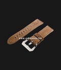 Strap Romeo Handmade in Italy 22mm Brown Leather Silver Buckle 112AI06-22X20-1
