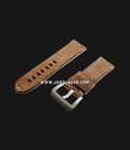 Strap Romeo Handmade in Italy 24mm Brown Leather Silver Buckle 112AI06-24X22-0