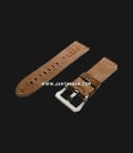 Strap Romeo Handmade in Italy 24mm Brown Leather Silver Buckle 112AI06-24X22-1