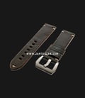 Strap Romeo Handmade in Italy 24mm Brown Leather Silver Buckle 112AI17-24X22-0