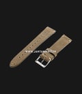 Strap Romeo Handmade in Italy 20mm Brown Leather Silver Buckle 112AI20-20X16-1