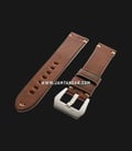Strap Romeo Handmade in Italy 22mm Brown Leather Silver Buckle 112AI26-22X20-0