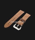 Strap Romeo Handmade in Italy 22mm Brown Leather Silver Buckle 112AI26-22X20-1