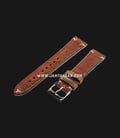 Strap Romeo Handmade in Italy 20mm Brown Leather Silver Buckle 112AK01-20X16-0