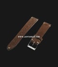 Strap Romeo Handmade in Italy 20mm Brown Leather Silver Buckle 112AK04-20X16-1