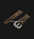 Strap Romeo Handmade in Italy 22mm Brown Leather Silver Buckle 112AK05-22X20-0
