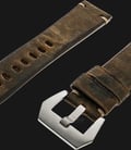 Strap Romeo Handmade in Italy 22mm Brown Leather Silver Buckle 112AK05-22X20-1