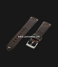 Strap Romeo Handmade in Italy 20mm Brown Leather Silver Buckle 112AK07-20X16-0