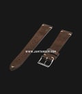 Strap Romeo Handmade in Italy 20mm Brown Leather Silver Buckle 112AK07-20X16-1
