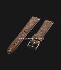 Strap Romeo Handmade in Italy 20mm Brown Leather Silver Buckle 112AK15-20X16-0