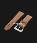 Strap Romeo Handmade in Italy 22mm Brown Leather Silver Buckle 112AK15-22X20-1