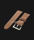 Strap Romeo Handmade in Italy 24mm Brown Leather Silver Buckle 112AK15-24X22-1