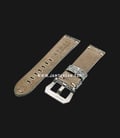 Strap Romeo Handmade in Italy 22mm Silver Leather Silver Buckle 112AK17-22X20-1