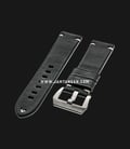 Strap Romeo Handmade in Italy 22mm Black Leather Silver Buckle 112BD01-22X20-0