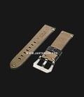 Strap Romeo Handmade in Italy 24mm Black Leather Silver Buckle 112BD01-24X22-1