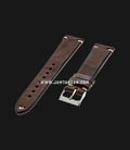 Strap Romeo Handmade in Italy 20mm Brown Leather Silver Buckle 112BD04-20X16-0