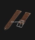 Strap Romeo Handmade in Italy 20mm Brown Leather Silver Buckle 112BD04-20X16-1